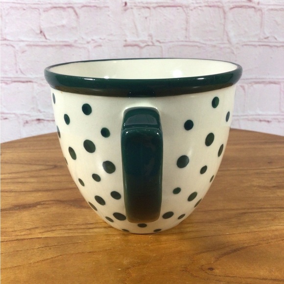 The Pioneer Woman Green Polka Dots 17oz Ceramic Mug - Picture 4 of 6